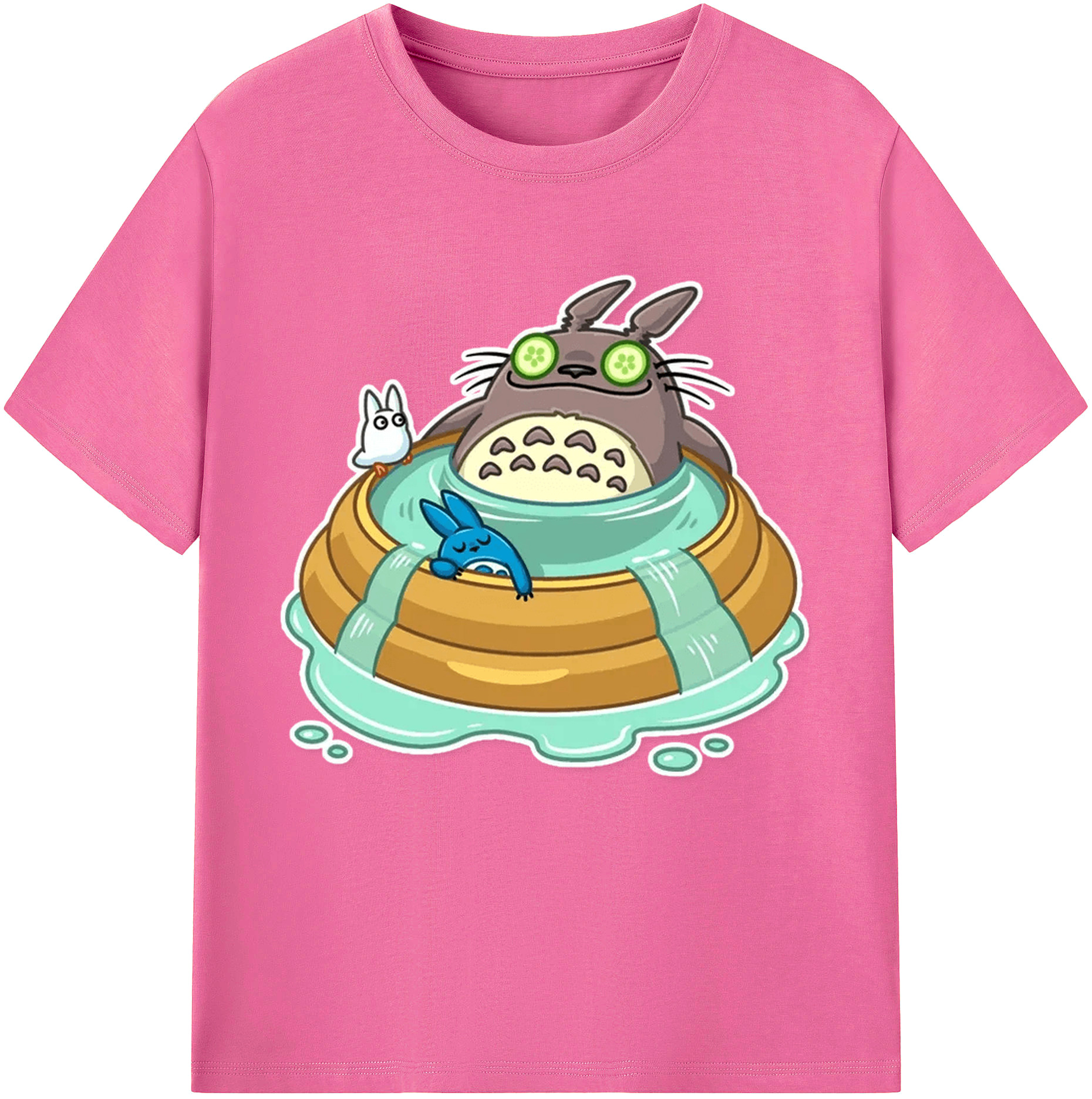 （画像用） となりのトトロ 草壁メイ 草壁サツキ My Neighbor Totoro Satsuki Kusakabe Mei Kusakabe レディースカジュアルプリントTシャツ（綿100％）